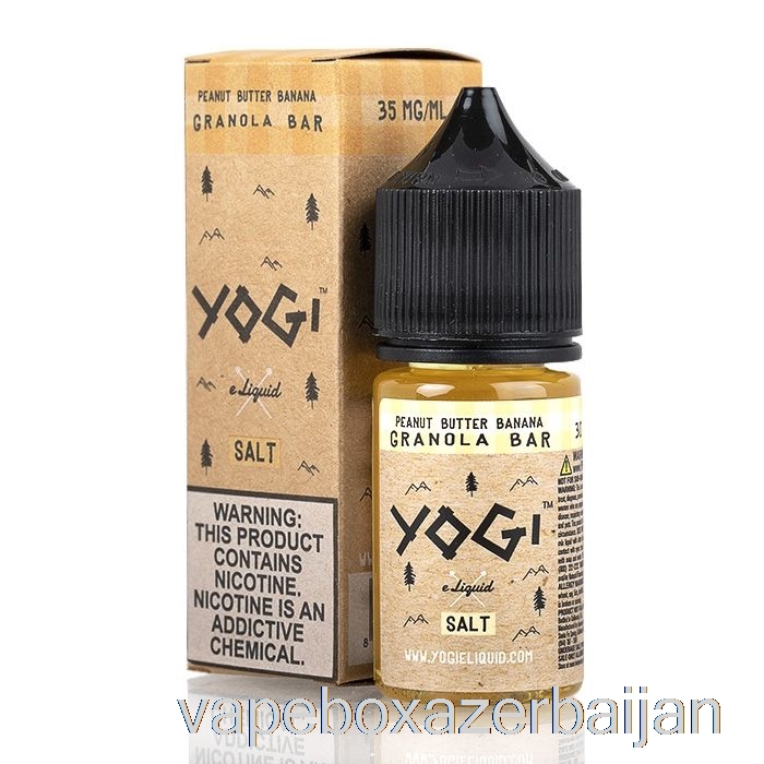 Vape Box Azerbaijan Peanut Butter Banana Granola Bar - Yogi Salts E-Liquid - 30mL 50mg Promo